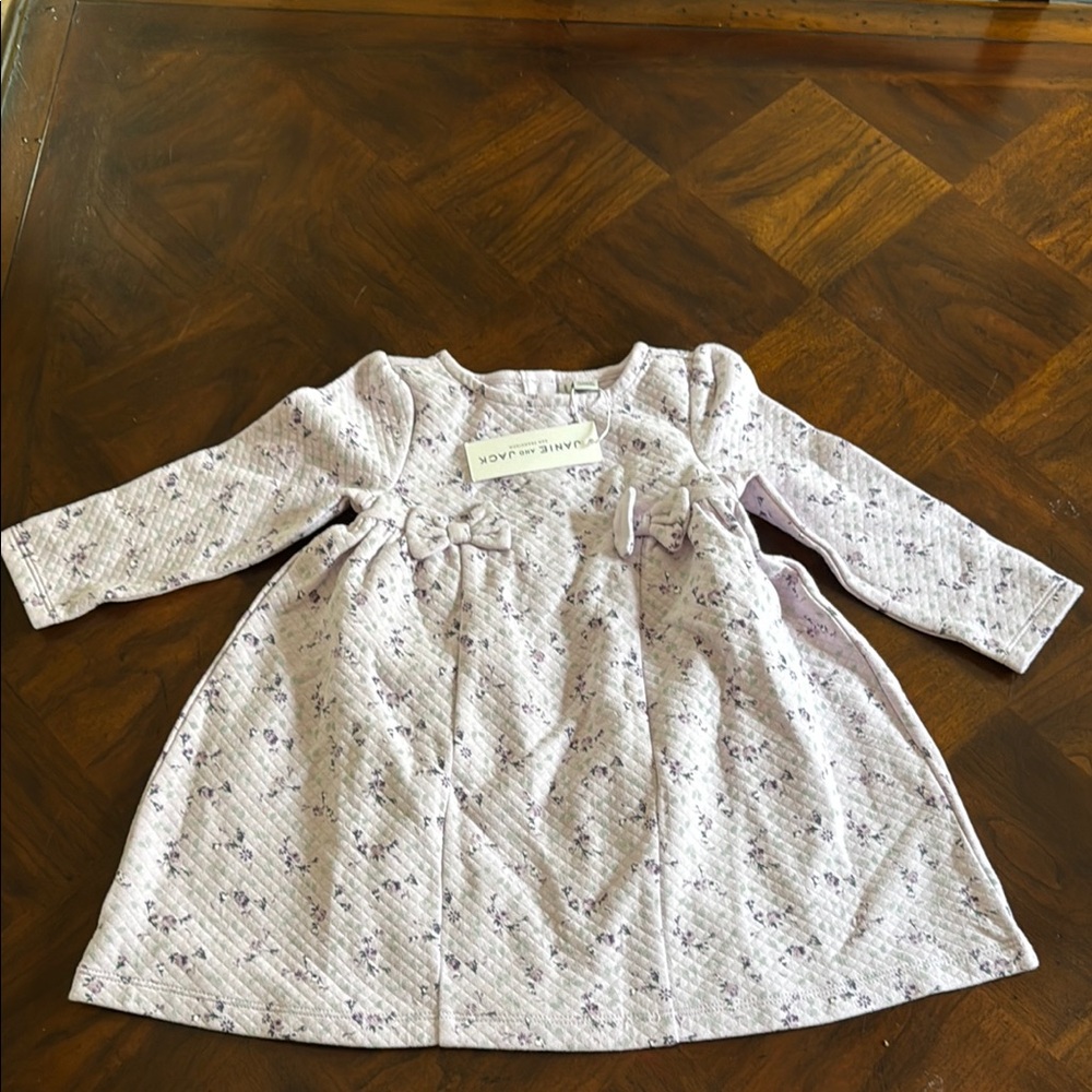 Janie and Jack Light Purple Patterned Dress